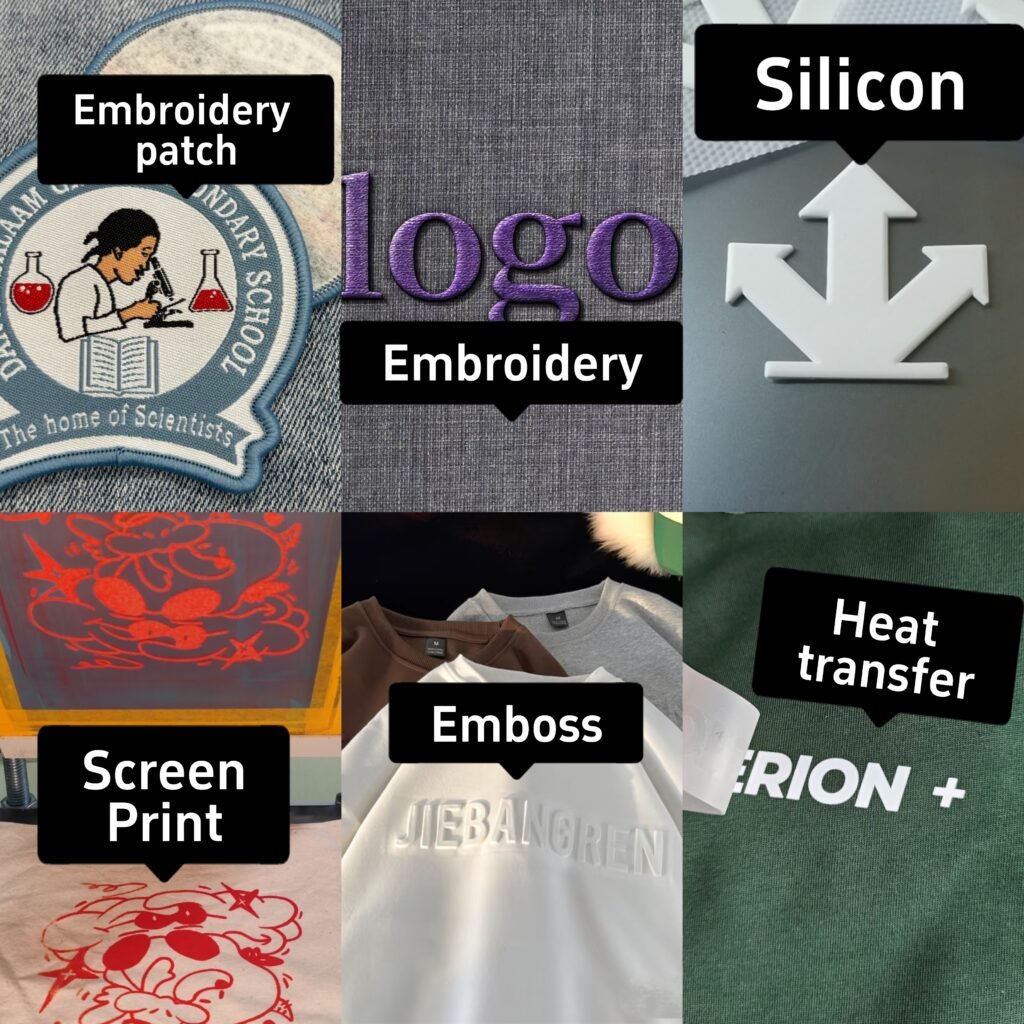 We support a variety of logo customization, according to your needs, including embroidery logo, silicone logo, printed logo, etc.