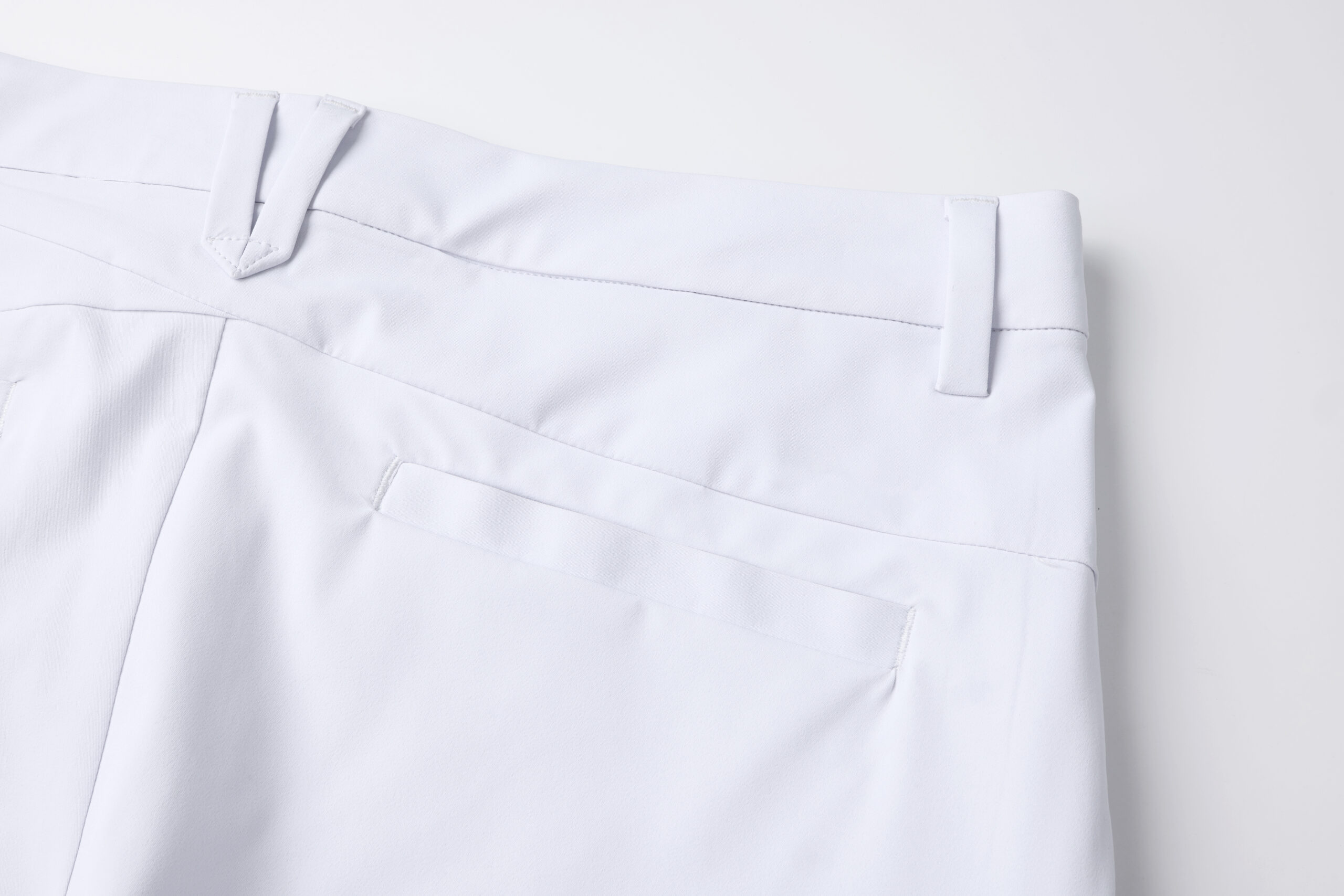 时尚白 5 修 Custom Mens Womens Golf Apparel Manufacturers China back pockect of golf pants